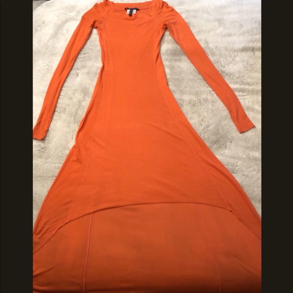 BCBG MaxAzria Orange High-Low Dress XXS - Picture 1 of 3